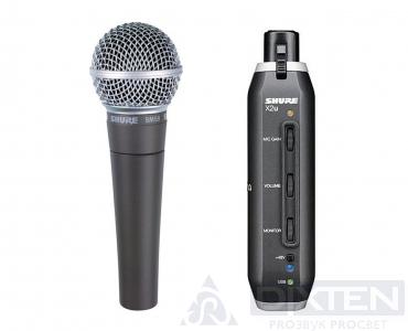 Инструментальный микрофон SHURE SM58-X2U - Компания Дикстен