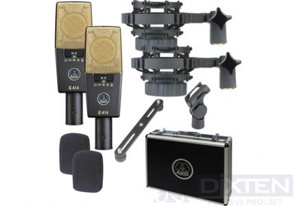Пара студийных микрофонов AKG C414XLII ST - Компания Дикстен