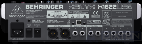 Настольный микшерный пульт BEHRINGER XENYX X1622USB - Компания Дикстен
