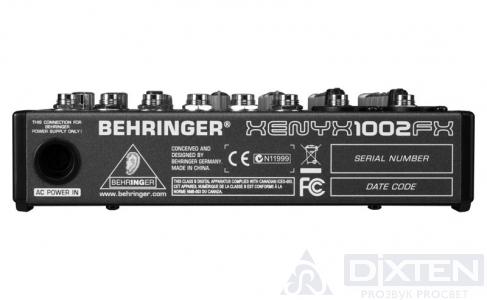 Настольный микшерный пульт BEHRINGER XENYX 1002FX - Компания Дикстен
