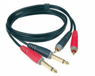 Распаянный аудио кабель  PROAUDIO RCA-1-1