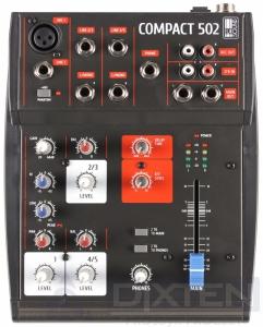 Настольный микшерный пульт EUROSOUND COMPACT-502 - Компания Дикстен