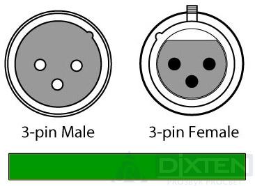 Распаянный кабель DMX CHAUVET-DJ DMX3P10FT - Компания Дикстен