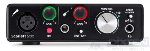 Аудио интерфейс FOCUSRITE SCARLETT SOLO - Компания Дикстен