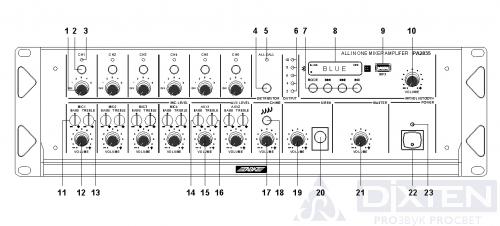 Микшер-усилитель ABK PA-2835 - Компания Дикстен