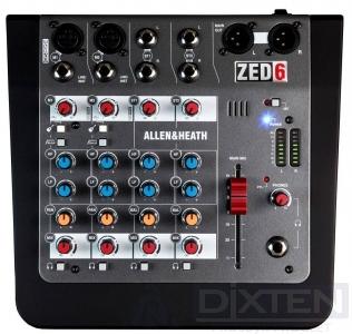 Настольный микшерный пульт ALLEN HEATH ZED6 - Компания Дикстен