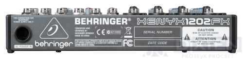 Настольный микшерный пульт BEHRINGER XENYX 1202FX - Компания Дикстен