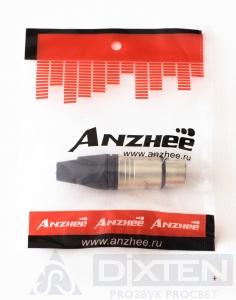 Разъем XLR ANZHEE XLR-F BLACK - Компания Дикстен