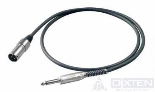 Распаянный кабель XLR - Jack PROEL BULK230LU3 - Компания Дикстен